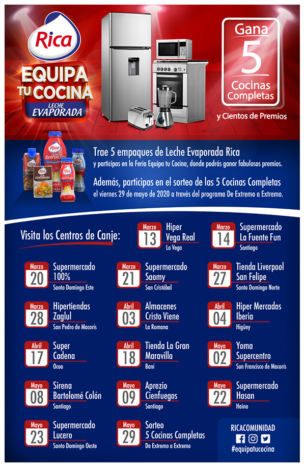 Equipa tu Cocina con Leche Evaporada Rica 2020