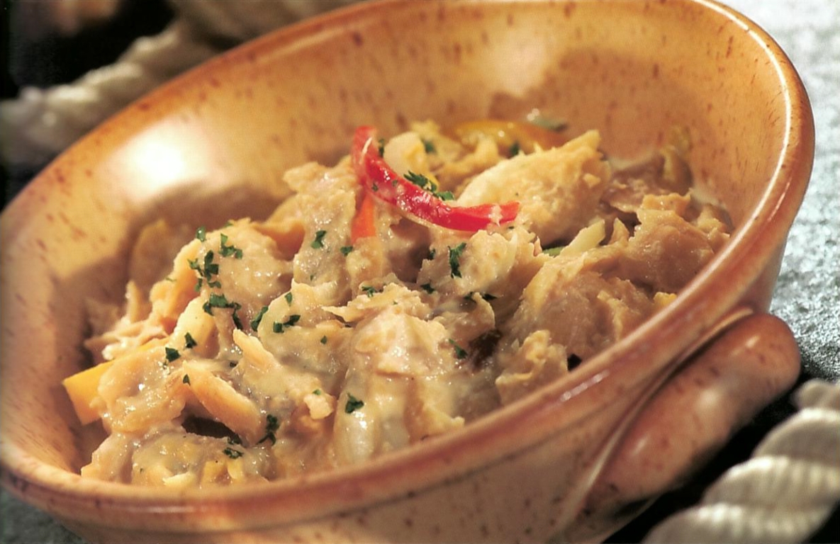 Bacalao Ahogado en Leche de Coco